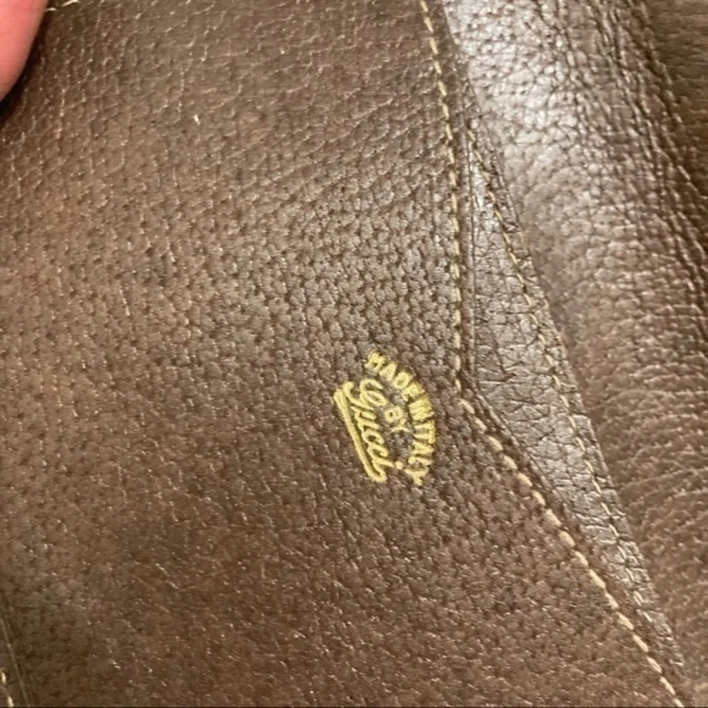 Gucci guaranteed authentic brown vintage wallet - Picture 12 of 13
